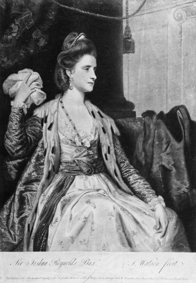 Polly Kennedy, Mezzotinto von Thomas Watson, 1771 von Joshua Reynolds